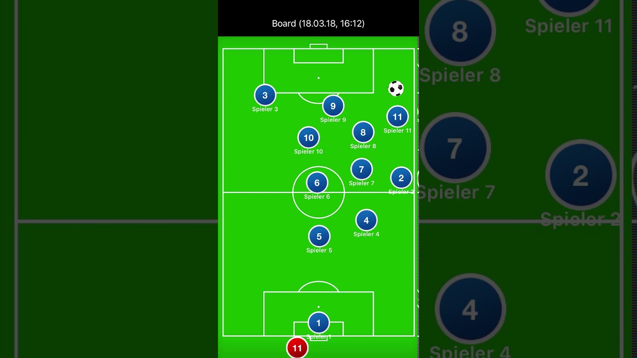 Fussball: angriffsspiel linker verteidiger