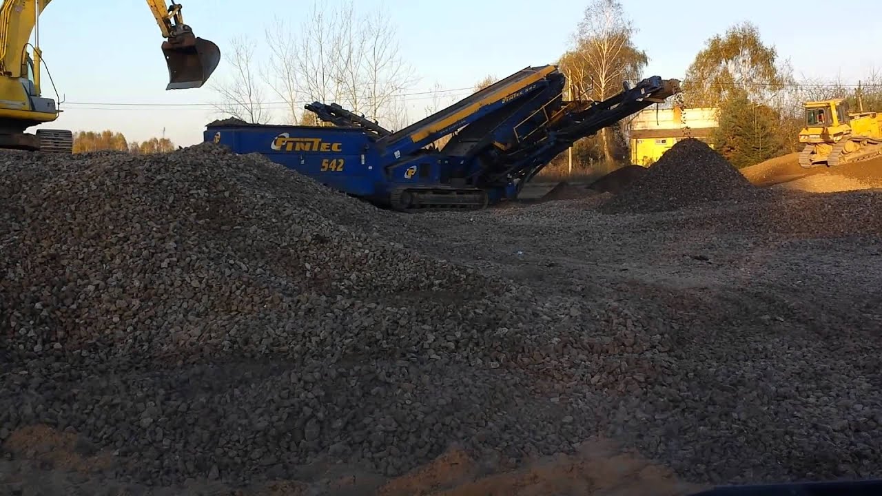 Przesiewanie Tłucznia Kolejowego 250 ton/godzinę