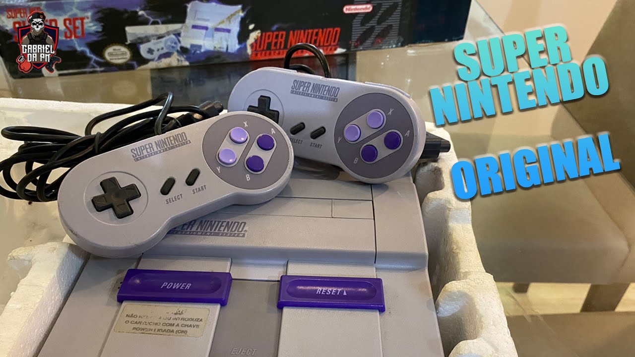 UNBOXING - COMPREI UM SUPER NINTENDO ORIGINAL E COMPLETO NA CAIXA (2021)