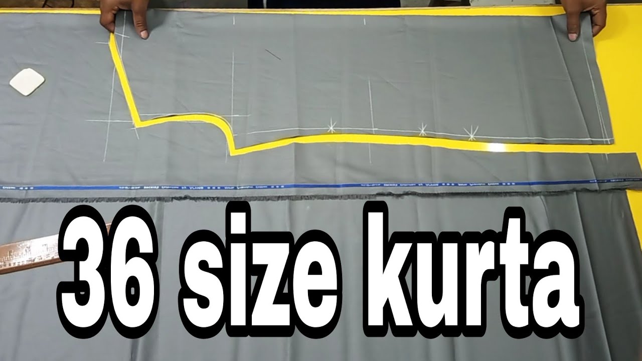 learn kurta cutting, 36 size kurta cutting, kurta katne ka sabse asaan tarika,