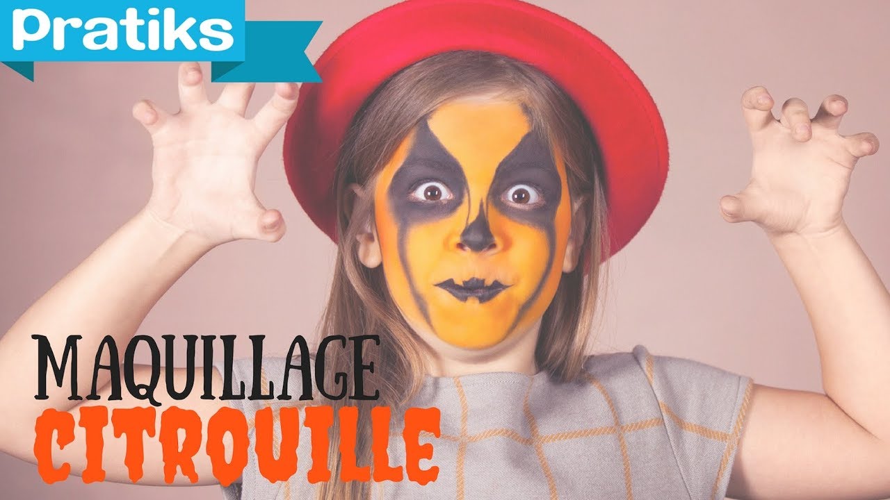 Halloween : Maquillage et déguisement fête - La citrouille