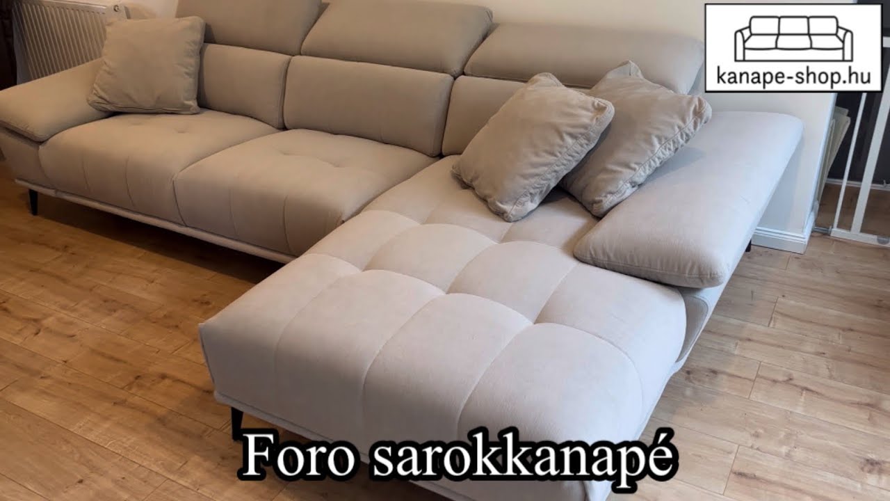 Foro sarokkanapé - motorosan mélyíthető ülőfelülettel