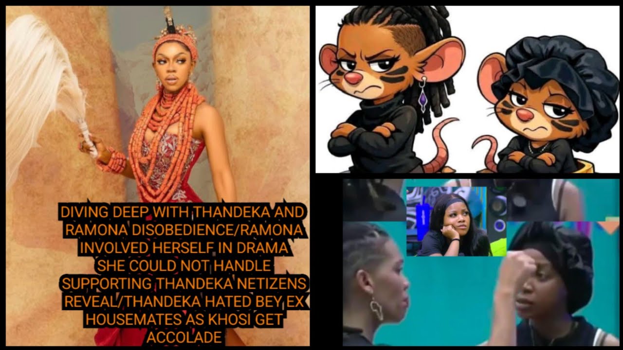 DIVING DEEP WITH THANDEKA & RAMONA DISOBEDIENCE/THANDEKA HA*TED BEY EX HMS AS KHOSI GET ACCOLADE