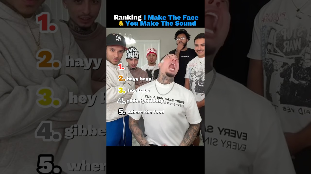 Ranking Best I Make The Face And You Make The Sound Challenge