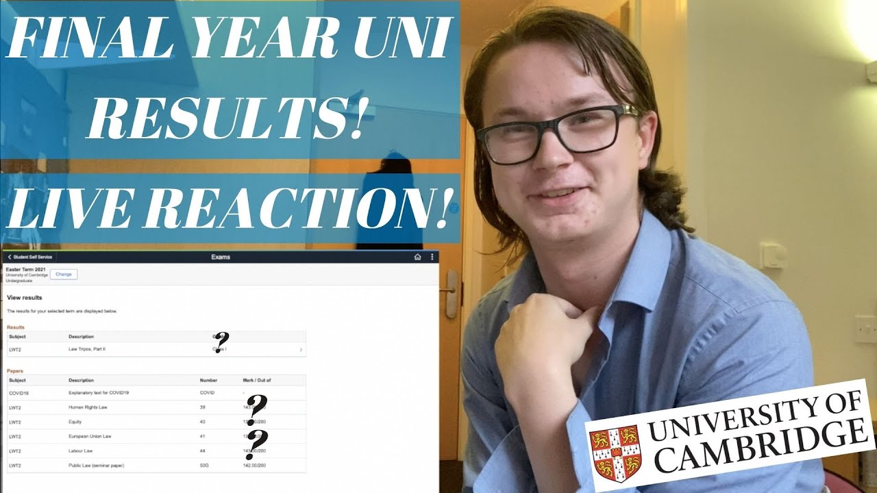 LIVE REACTION to my FINAL YEAR UNIVERSITY RESULTS!
