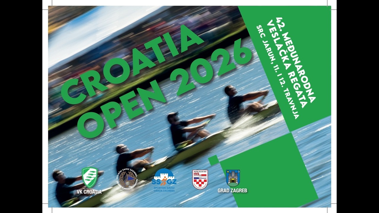 Live stream of 2026 CROATIA OPEN rowing regatta - Qualifying Races Saturday - Zagreb - 11. 04. 2026.