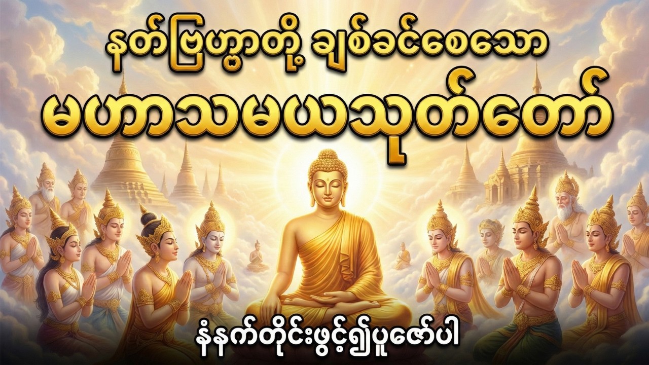 နတ်ဗြဟ္မာတို့ ချစ်ခင်စေပြီး အနာရောဂါ၊ ဘေးအန္တရာယ်ကင်းဝေးစေသော မဟာသမယသုတ်တော် (Maha Samaya Sutta)