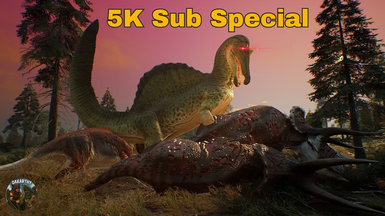Solo Spino WRECKS Trike Trio (Official Servers) | Path of Titans