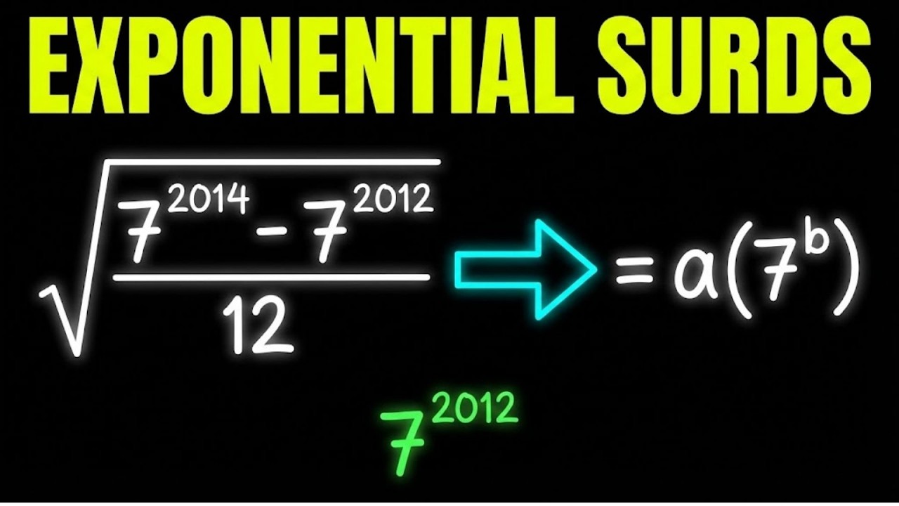How to Solve Exponential Surds - THE SMART WAY