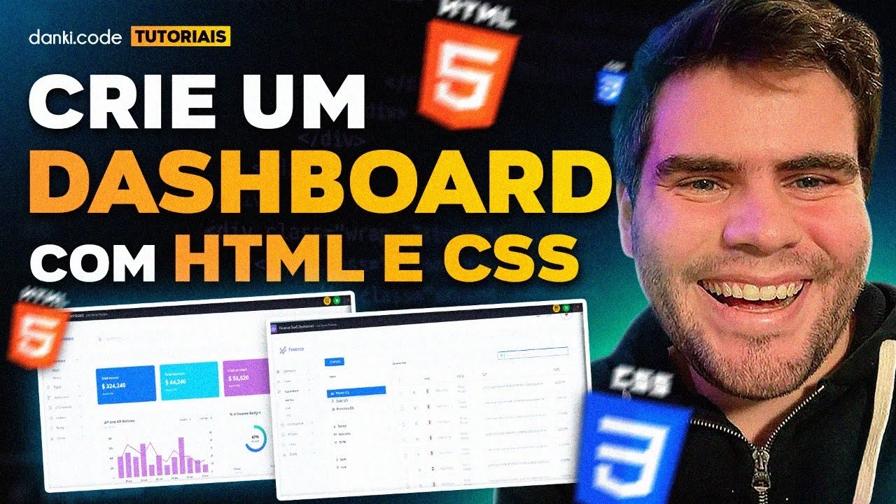 Crie um Painel de Controle/Dashboard Moderno e Responsivo com HTML & CSS (TUTORIAL)