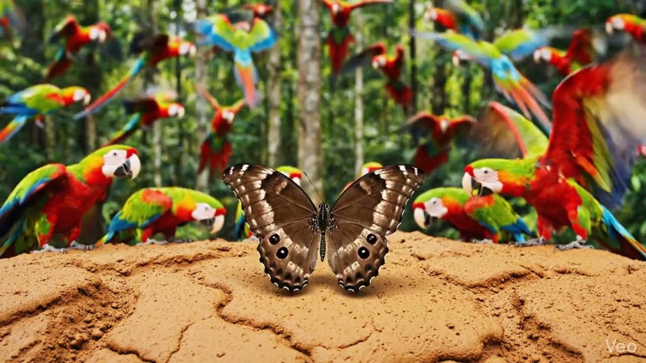 Amazon Rainforest Walking Meditation | Eagle Nests & Sunset Canopy (ASMR)
