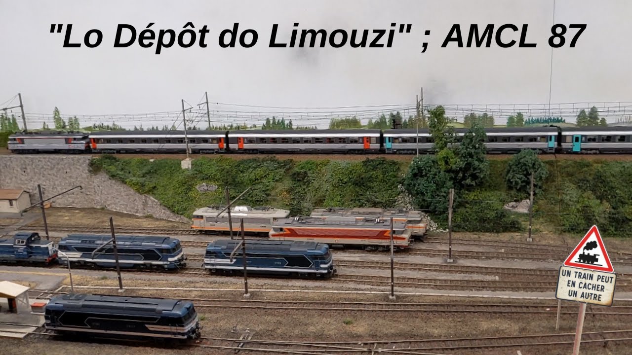 Lo Dépôt do Limouzi ; Un Réseau HO de l' AMCL 87 (Association des Modélistes Cheminots de Limoges)