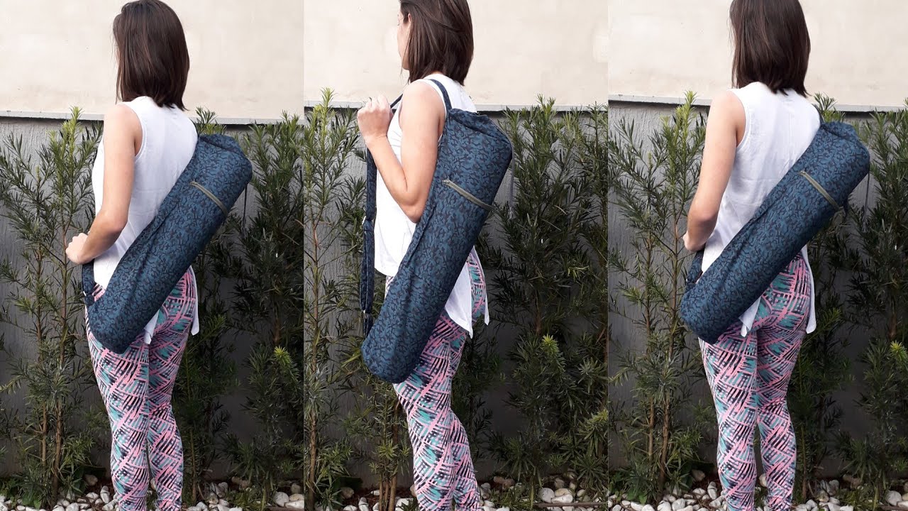 Bolsa pra tapete de yoga, passo à passo.