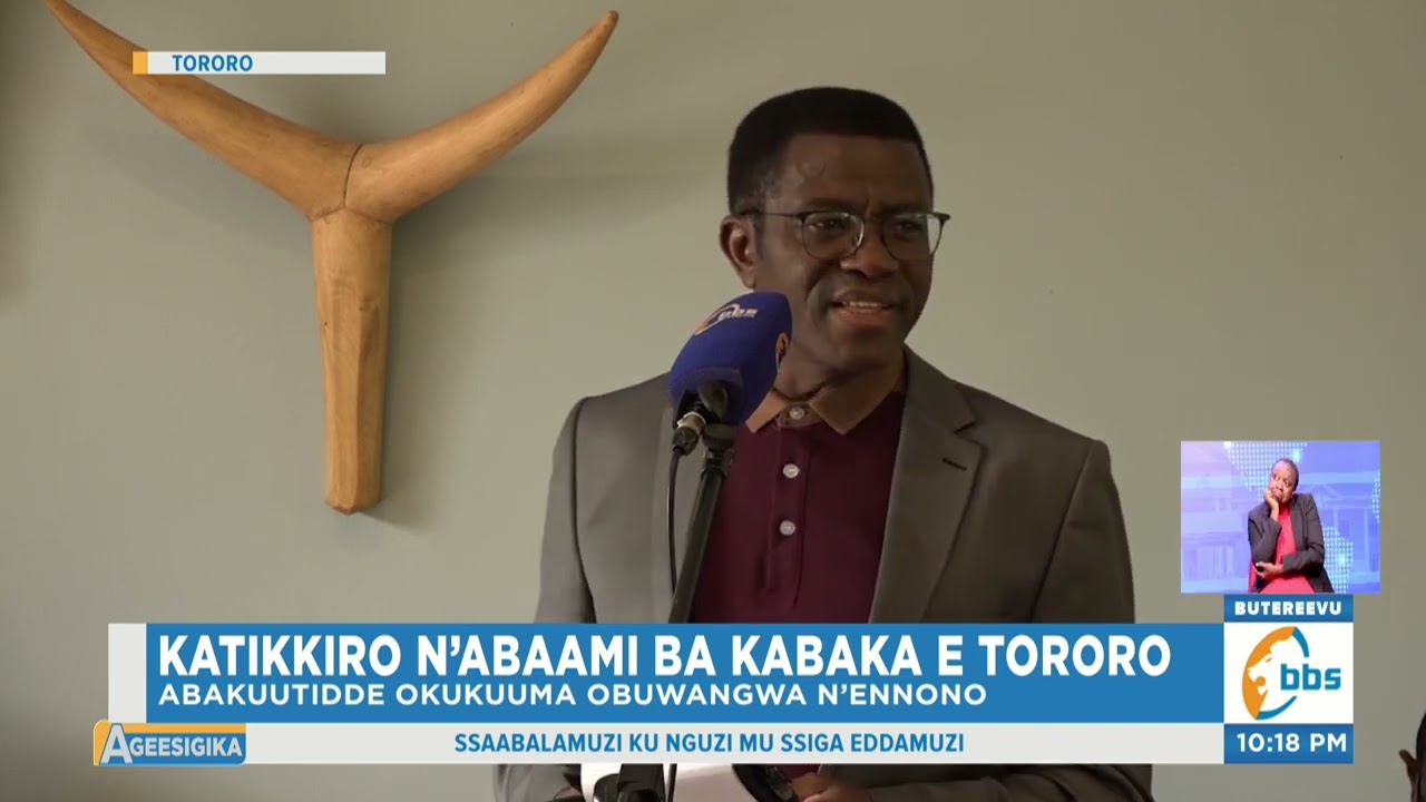 Katikkiro Asisinkanye Abaami ba Kabaka  e Tororo , Abakuutidde  Okukuuma Obuwangwa. #Ageesigika