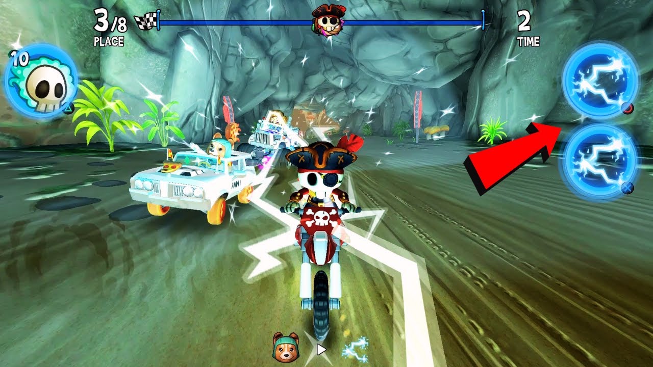 Epic Chain Lightning Challenge in Beach Buggy Racing 2 ⚡ | McSkelly  Sandstorm Bike | Custom Setup