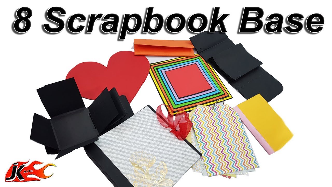 8 Scrapbook  Bases | How to make a Base of a Scrapbook | JK Arts 1510
