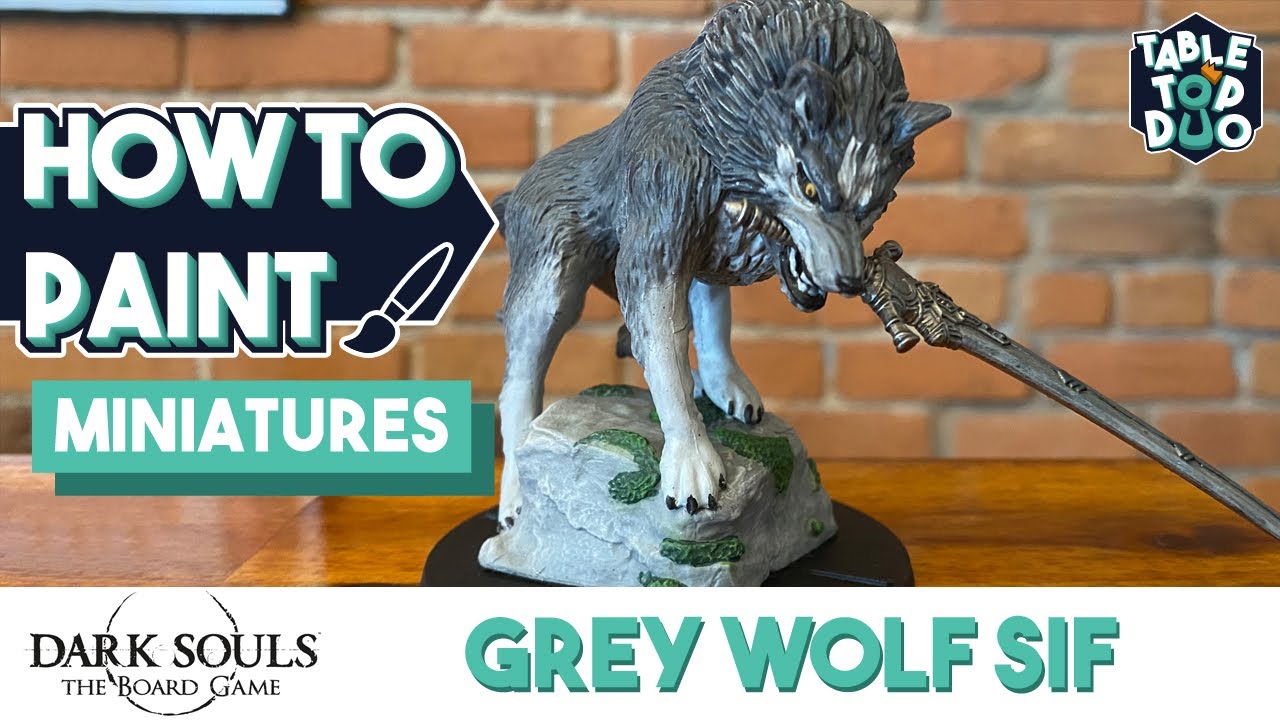 How To Paint the Greywolf Sif Dark Souls (Dark Souls the Board Game Miniature Painting Tutorial)