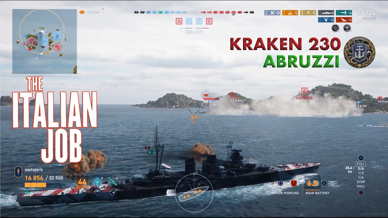 Oh You Like? Bellissima Abruzzi Kraken 230 | World of Warships: Legends