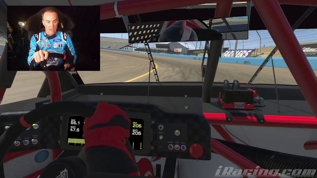 Kevin Harvick takes laps at Phoenix Raceway on iRacing