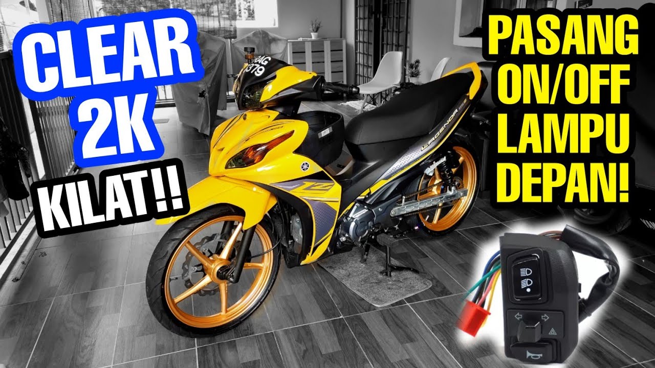 #715 CLEAR GUN 2K! | PASANG SUIS LAMPU ON/OFF DAN DOUBLE SIGNAL SRL 115 FI