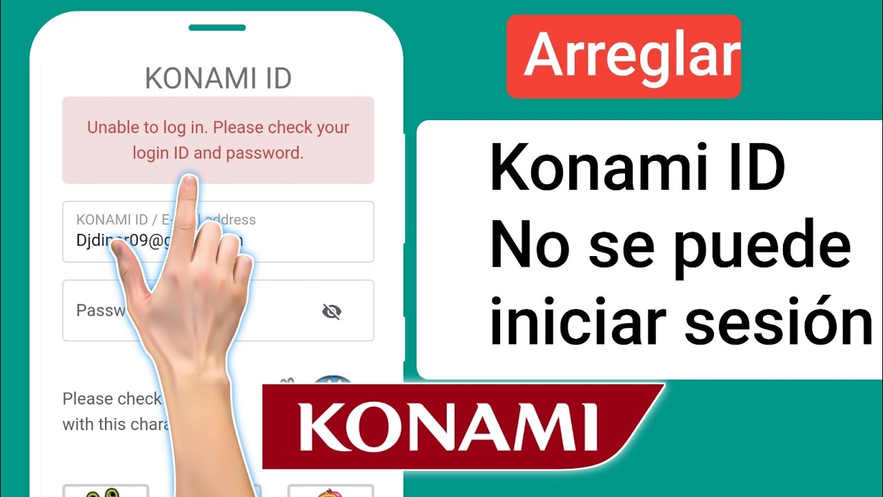 Cómo solucionar el problema de que KONAMI ID no puede iniciar sesión Verifique su inicio de sesión