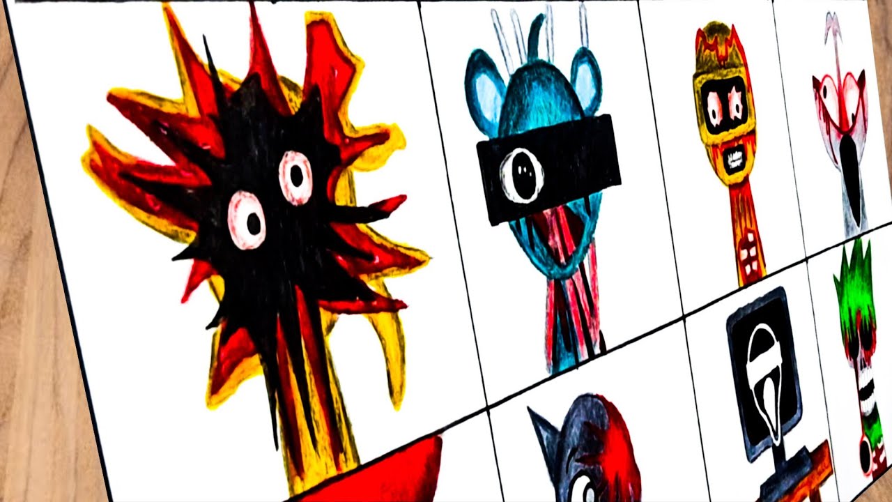 Drawing Incredibox Sprunki Phase 3 | BEHIND THE SMILES ( #incredibox #sprunki ) pt.2