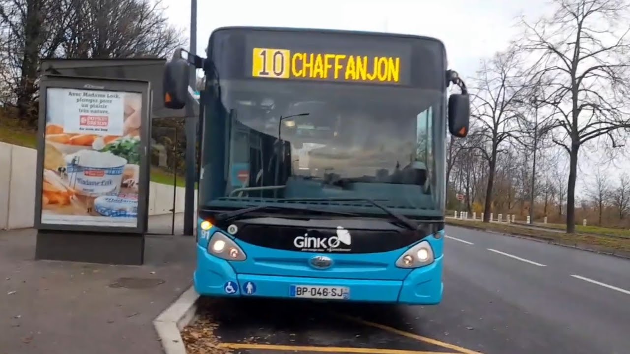 Roadmovie heuliezbus GX 127L 3 portes n.91 sur la ligne 10 de Ginko Besançon