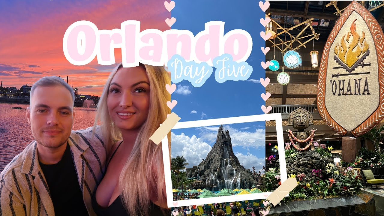 ORLANDO 🇺🇸 | Volcano Bay 🌴🥥💦| Fast River 🌊| Disney Springs 🍹🛍️| 'Ohana Dinner 🌺🎆|