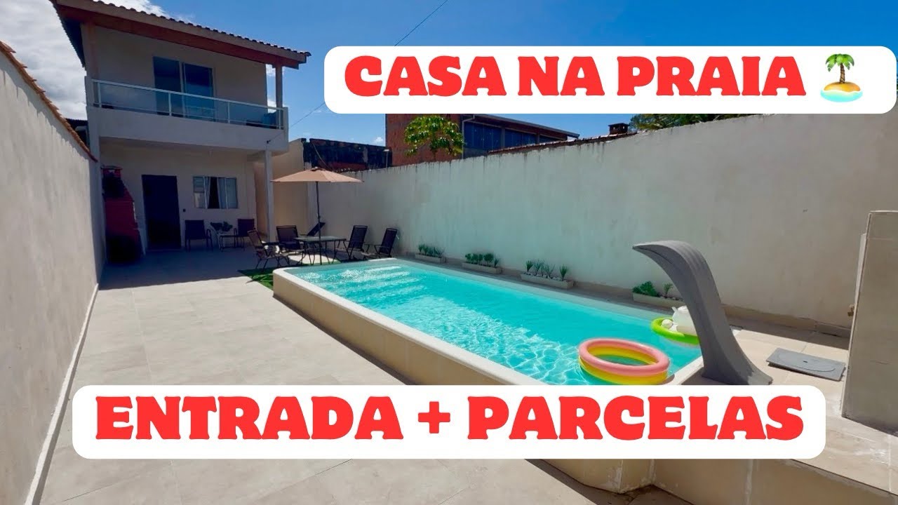 CASA NA PRAIA COM ENTRADA + PARCELAS DIRETO COM O PROPRIETÁRIO EM PERUÍBE/SP