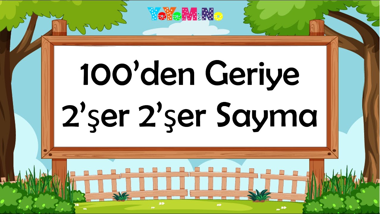100'den Geriye 2'şer 2'şer Sayma | Geriye Doğru Sayma | Ritmik Sayılar | Mino Öğretiyor