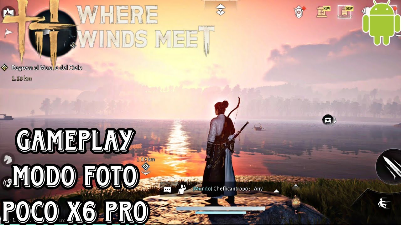 Where Winds Meet Gráficos Ultra Poco x6 Pro | GAMEPLAY MODO FOTO 