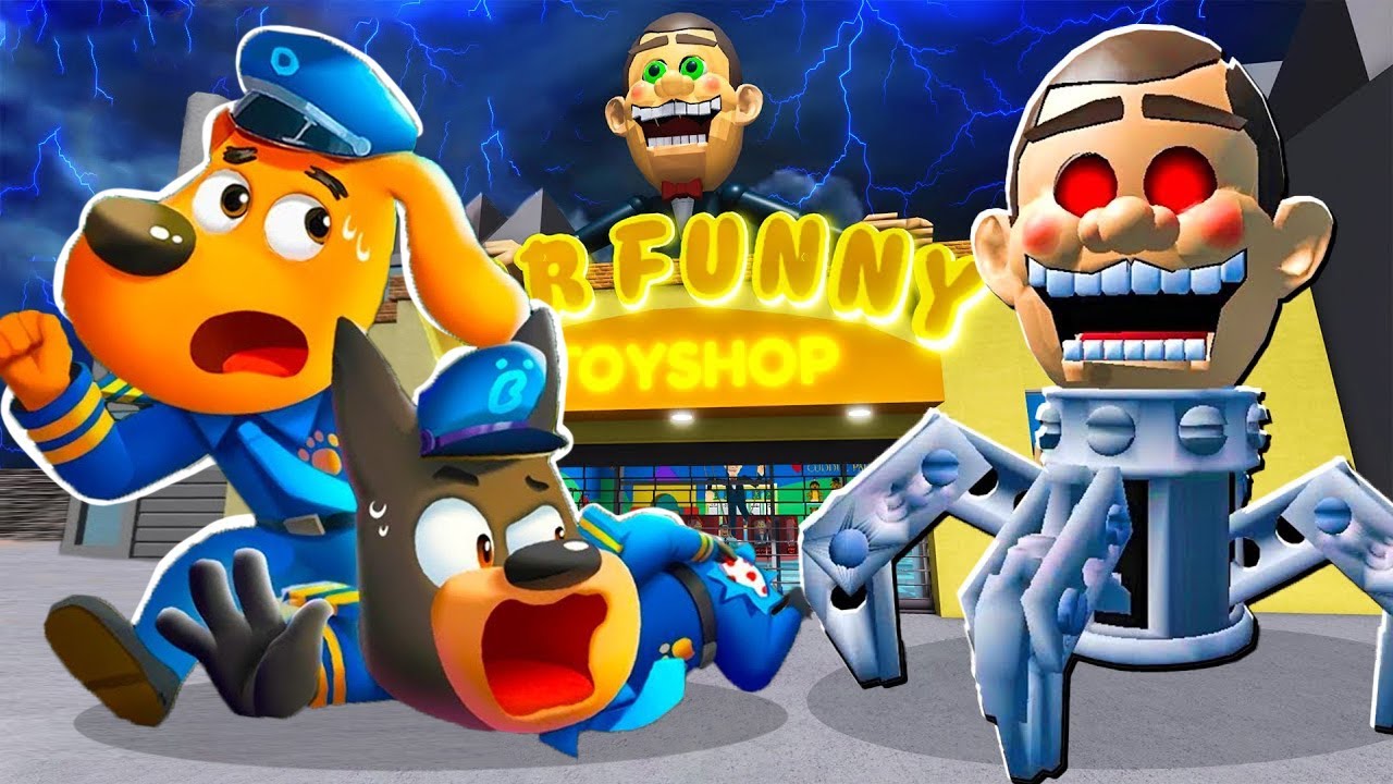 Sheriff Labrador & Dobie Escape FUNNY'S TOYSHOP In Roblox!