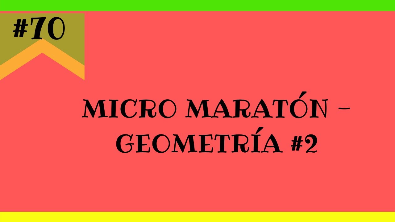 #70 - MICRO MARATON &Aacute;REAS #2