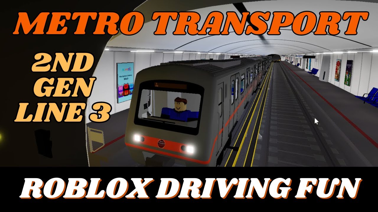 Metro transport 2nd generation train line 3 - Roblox