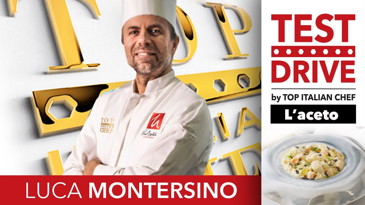 Ricetta del risotto con burro di mandorle, gamberi, e aceto balsamico - Chef Luca Montersino