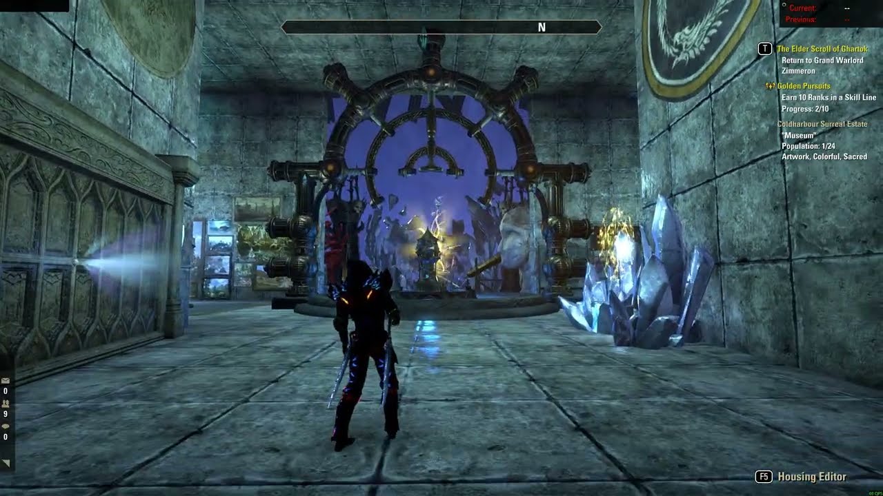 The Elder Scrolls Online (ESO) - Home Tours: Museum in Coldharbour Surreal Estate
