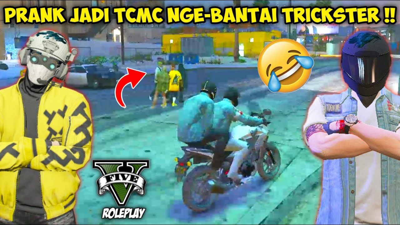 PRANK JADI THE CLOWN MC DAN SERANG MARKAS TRICKSTER + BANTAI ANAK-ANAKNYA WKWK !! GTA V ROLEPLAY