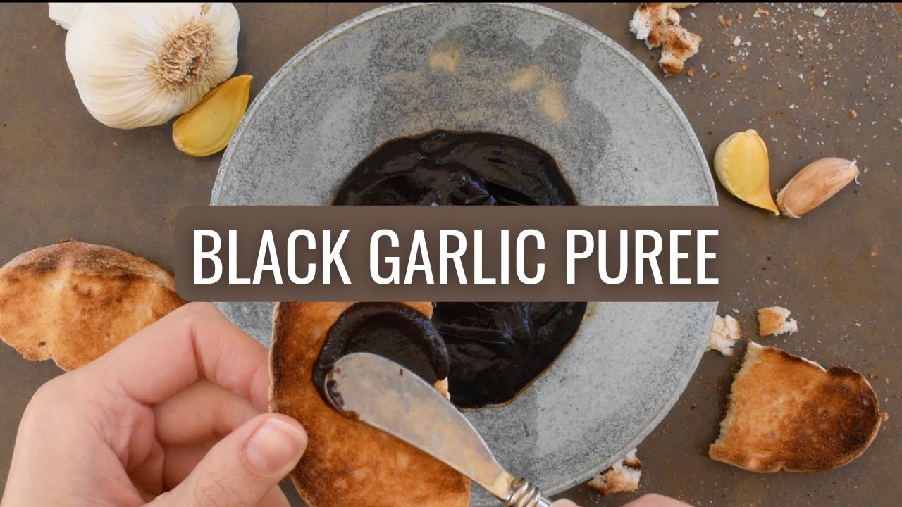 How to Make a Puree Recipe with Black Garlic