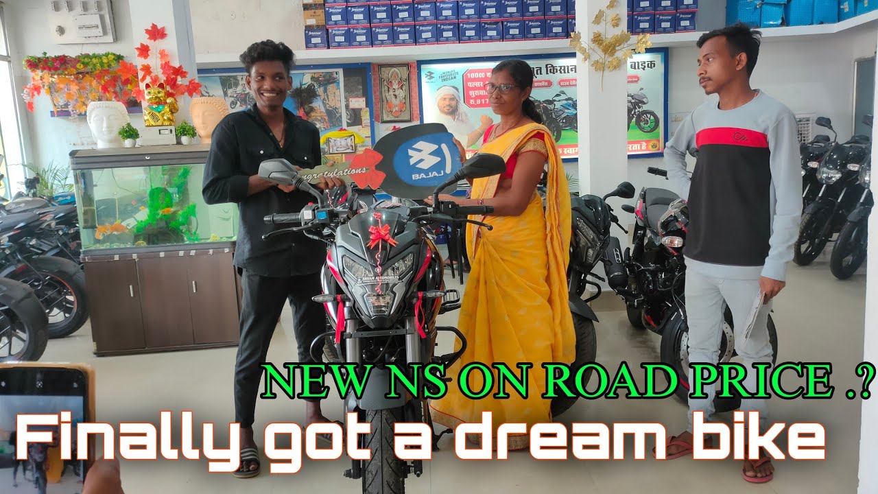 Taking delivery new ns 160 // new model ns 160 ug price and emi details , finally dream bike