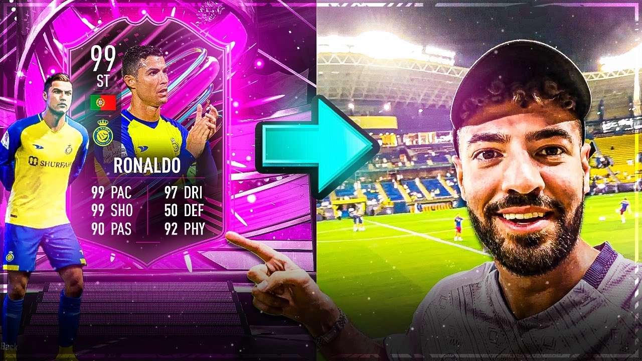 ich besuche den Spieler den ich im Pack ziehe 🔥🔥 (C.RONALDO AL-Nassr Stadionvlog)