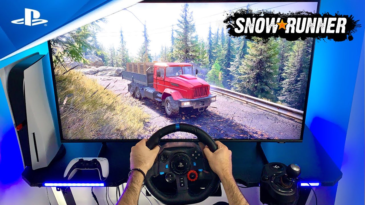SnowRunner on ps5 with Logitech g29 it’s just amazing