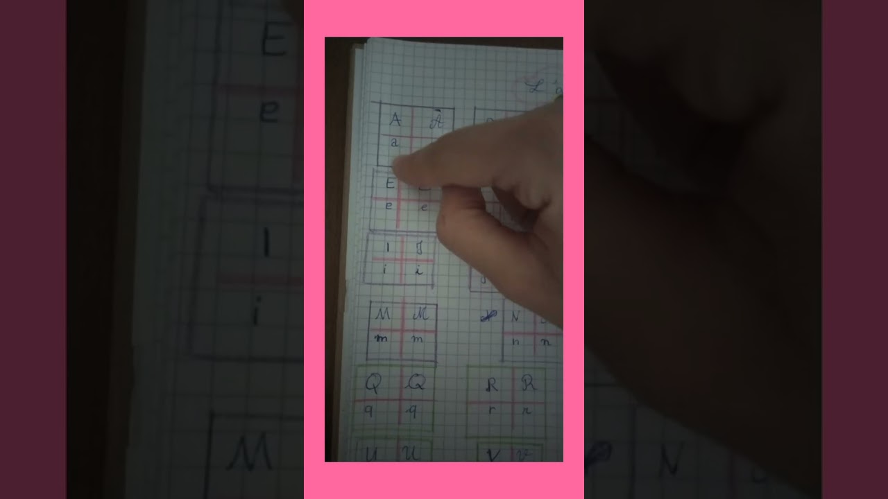 حروف الأبجدية بالفرنسية ❤️🥰💖 Alphabet françai Cursive et Scripte Majuscules et minuscules