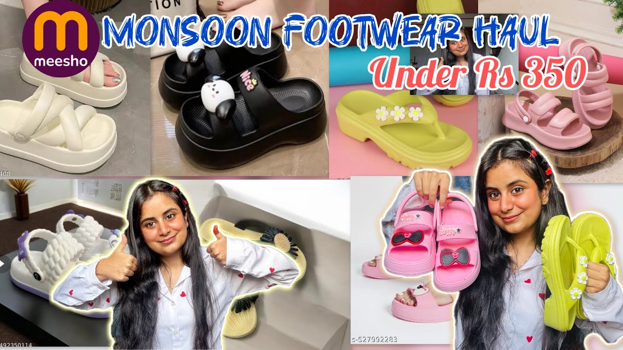 MEESHO MONSOON SLIPPER HAUL✨Under 350 🌼Affordable flipflops