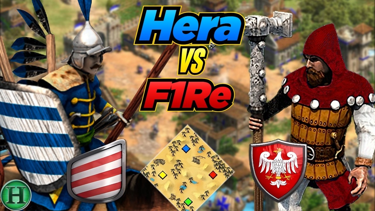 Magyars vs Poles | 1v1 Arabia | vs F1Re | AoE2