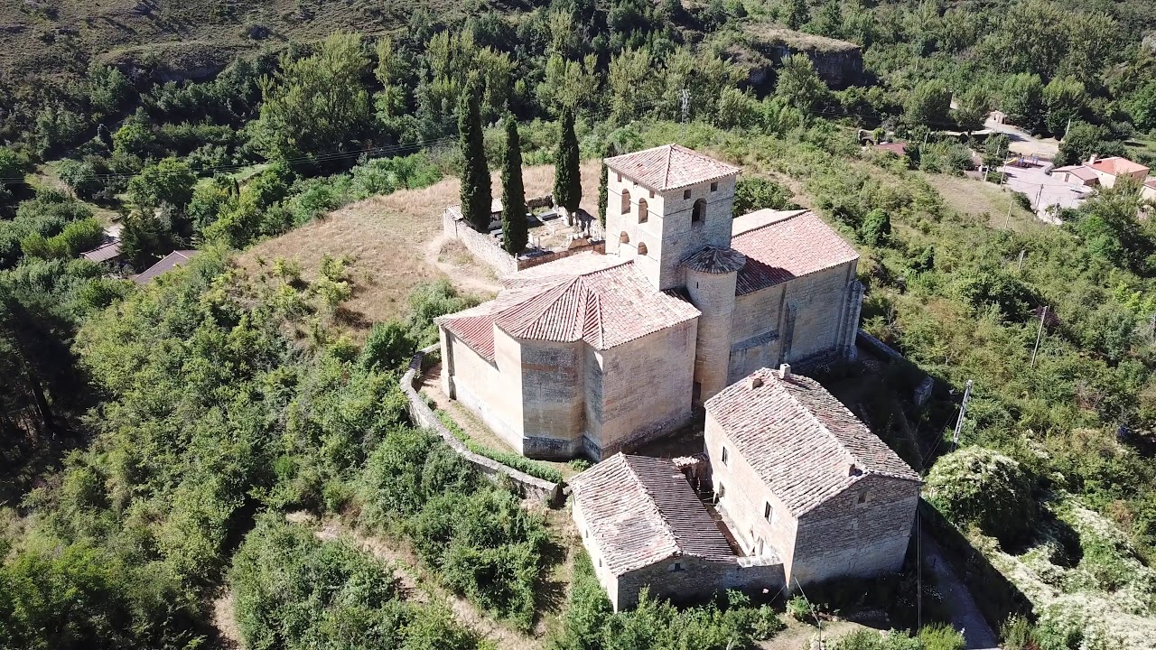 Valle de Sedano a vista de dron 4k