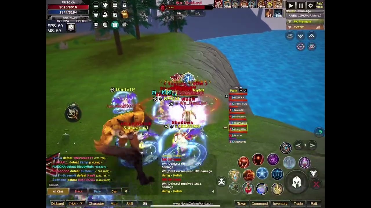 RUSCKA - Shadows Clan - SPONTANE 8 VS 8 #nowaonlineworld