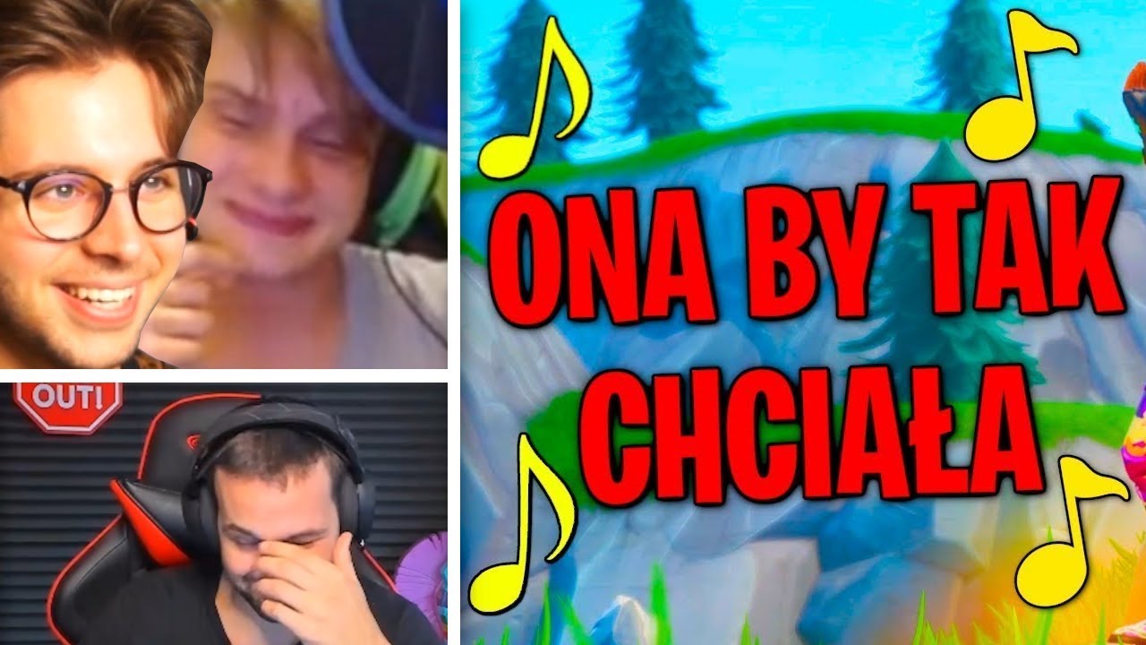 REAKCJA YOUTUBERÓW NA MOJĄ PIOSENKĘ! "ONA BY TAK CHCIAŁA - Fortnite piosenka | Young Nexe"