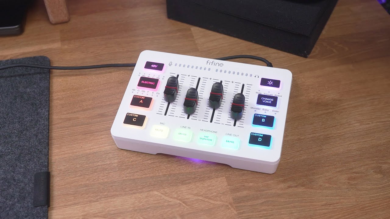 Аудиомикшер FiFine AmpliGame SC3: подробный обзор и сравнение