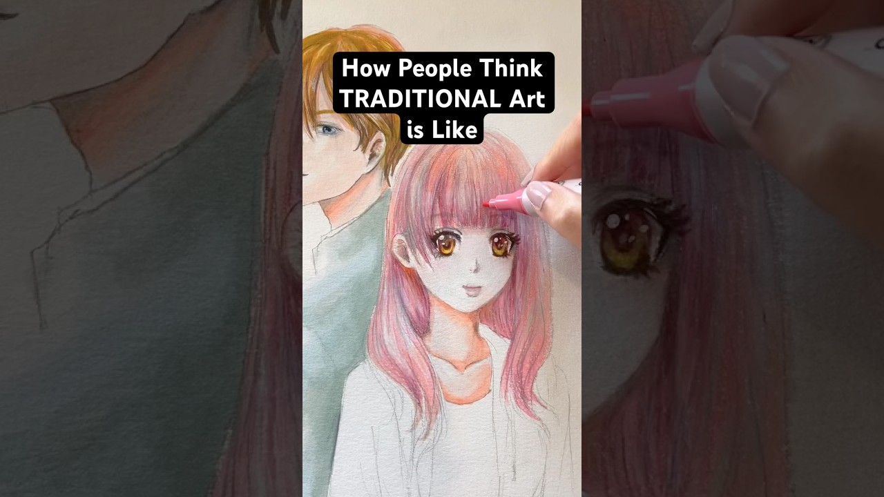 How People Think TRADITIONAL Art is Like #drawing #art #artskills #artlovers #fypage #artcommunity