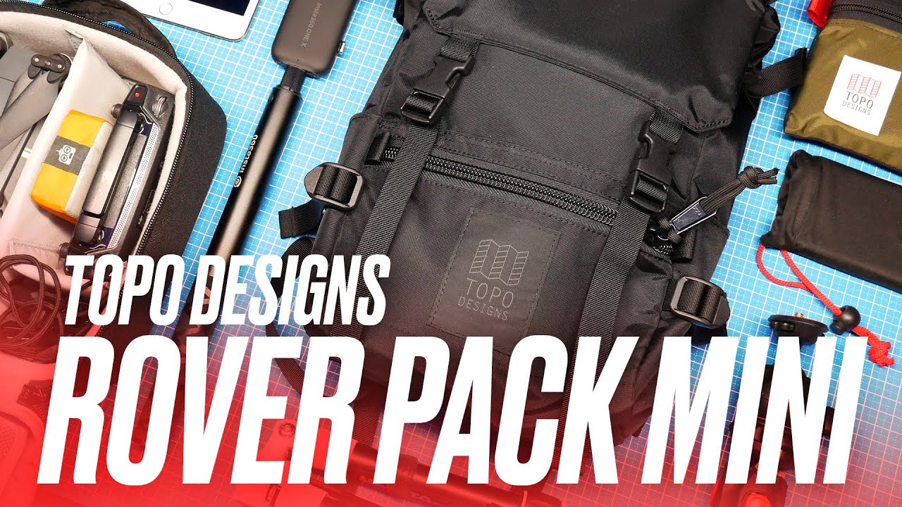 Topo Designs Rover Pack Mini - BEST MINI BACKPACK FOR CAMERA GEAR? Drones, 360 camera and tripods